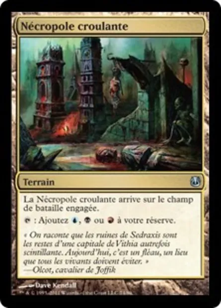 Nécropole croulante, carte Magic DDH 74 — extension Duel Decks: Ajani vs. Nicol Bolas