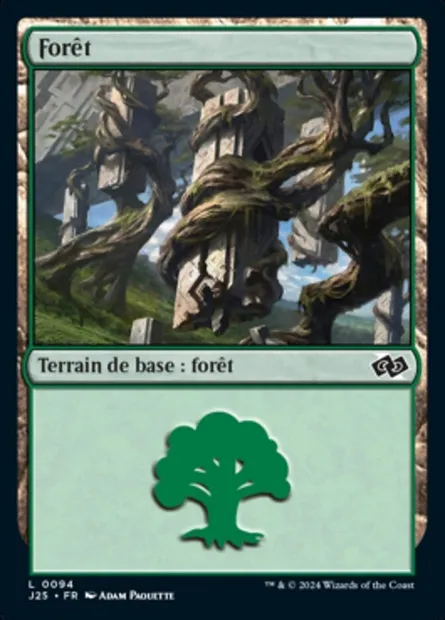 Forêt, carte Magic J25 94 — extension Foundations Jumpstart