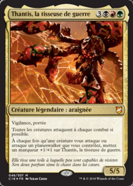 Thantis, la tisseuse de guerre, carte Magic C18 46 — extension Commander 2018