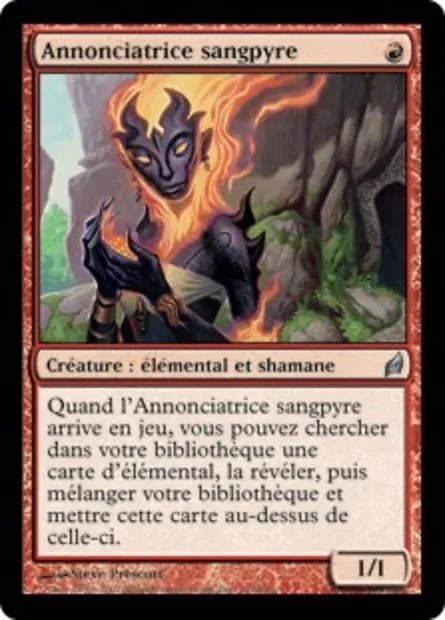 Annonciatrice sangpyre, carte Magic LRW 167 — extension Lorwyn