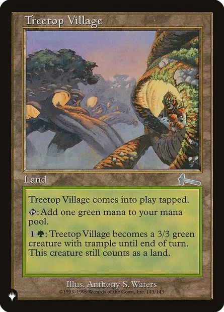 Village arboricole, carte Magic PLST ULG-143 — extension The List