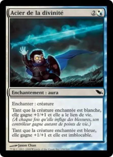 Acier de la divinité, carte Magic SHM 150 — extension Sombrelande