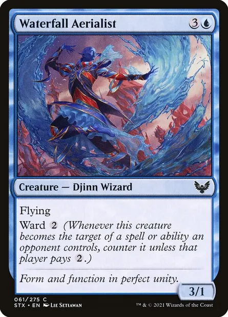 Waterfall Aerialist, Magic card STX 61 — Strixhaven: School of Mages set