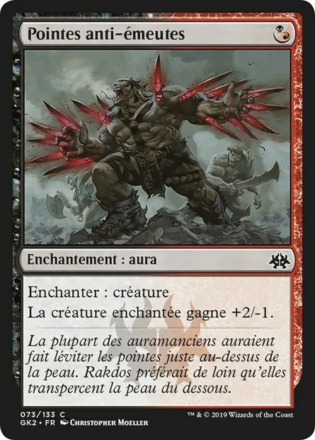 Pointes anti-émeutes, carte Magic GK2 73 — extension RNA Guild Kit
