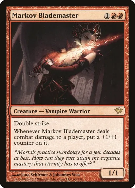 Markov Blademaster, Magic card DKA 96 — Dark Ascension set