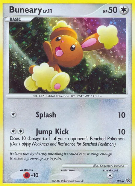 Buneary, Pokémon card DP 06 — DP Black Star Promos set
