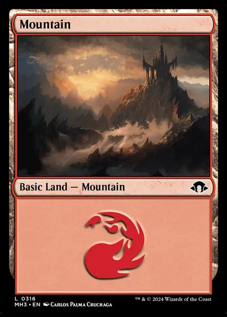 Mountain, Magic card MH3 316 — Modern Horizons 3 set