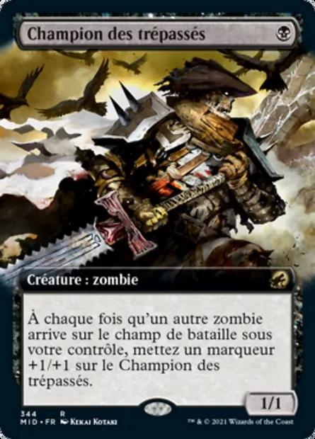 Champion des trépassés, carte Magic MID 344 — extension Innistrad : chasse de minuit