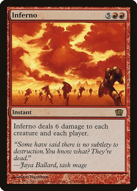 Fournaise, carte Magic 8ED 196★ — extension Huitième Edition