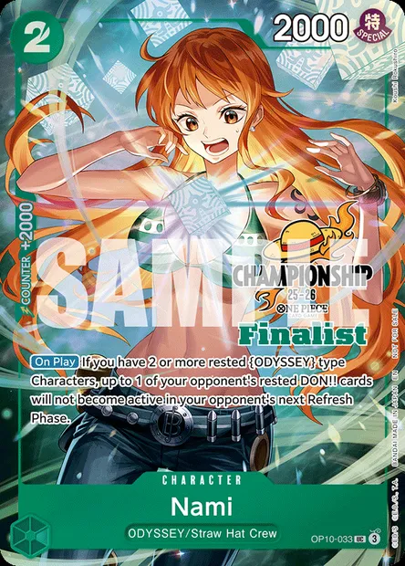 Nami, carte One Piece OP10-033 — extension SANG ROYAL