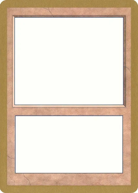 Blank Card, carte Magic WC99 00a — extension World Championship Decks 1999