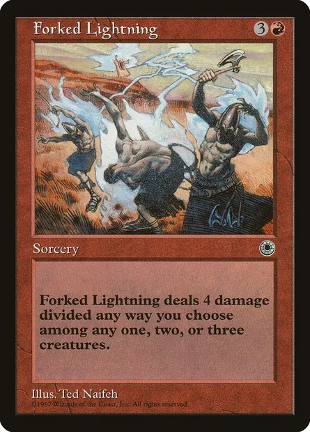 Forked Lightning, Magic card POR 130 — Portal set