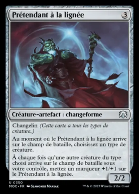 Prétendant à la lignée, carte Magic MOC 350 — extension March of the Machine Commander
