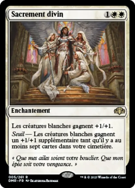 Sacrement divin, carte Magic DMR 5 — extension Dominaria Remastered