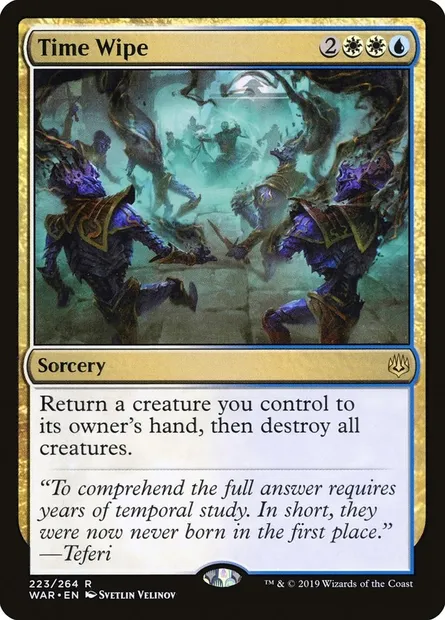 Time Wipe, Magic card WAR 223 — War of the Spark set
