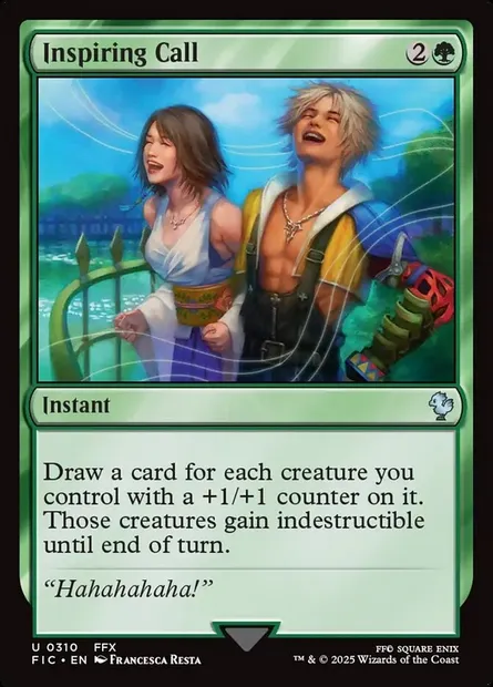 Inspiring Call, Magic card FIC 310 — Final Fantasy Commander set