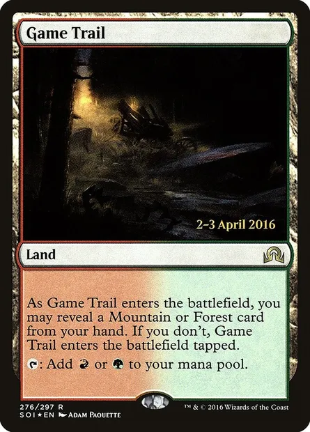 Game Trail, Magic card PSOI 276s — Shadows over Innistrad Promos set