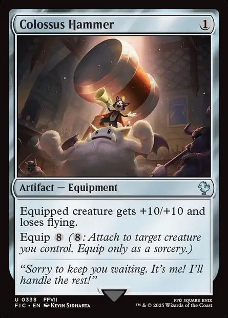Colossus Hammer, Magic card FIC 338 — Final Fantasy Commander set