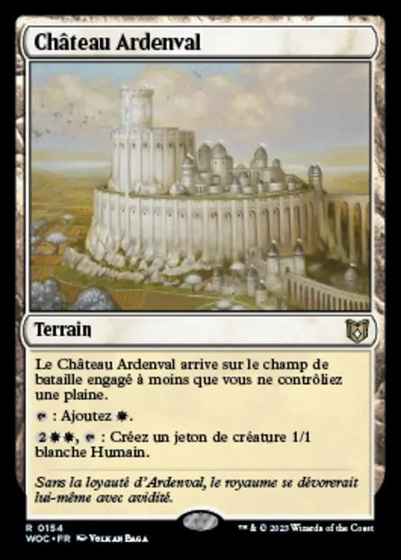 Château Ardenval, carte Magic WOC 154 — extension Wilds of Eldraine Commander