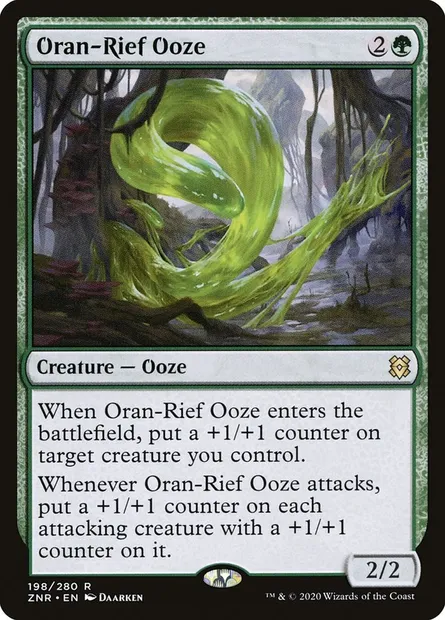 Oran-Rief Ooze, Magic card ZNR 198 — Zendikar Rising set