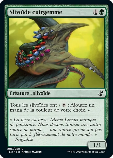 Slivoïde cuirgemme, carte Magic TSR 205 — extension Spirale Temporelle Remastered