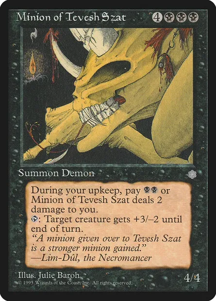 Minion of Tevesh Szat, Magic card ICE 151 — Ice Age set