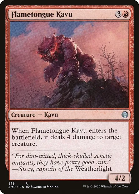 Kavru languefeu, carte Magic JMP 319 — extension Jumpstart