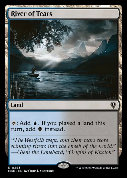 River of Tears, Magic card MKC 283 — Murders at Karlov Manor Commander set