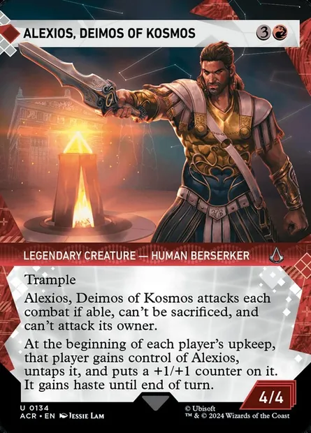 Alexios, Deimos of Kosmos, Magic card ACR 134 — Assassin's Creed set