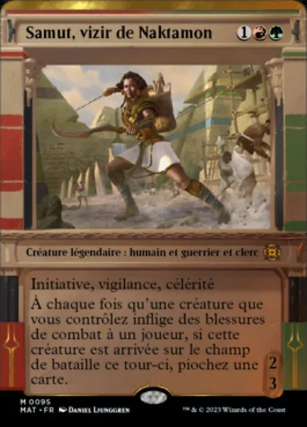 Samut, vizir de Naktamon, carte Magic MAT 95 — extension L'invasion des machines : le jour d'après