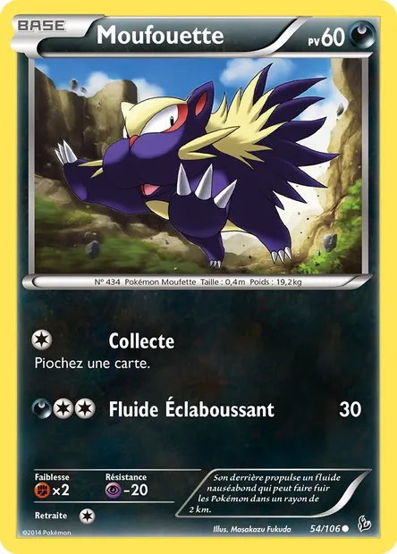 Moufouette, carte Pokémon FLF 54 — extension Étincelles