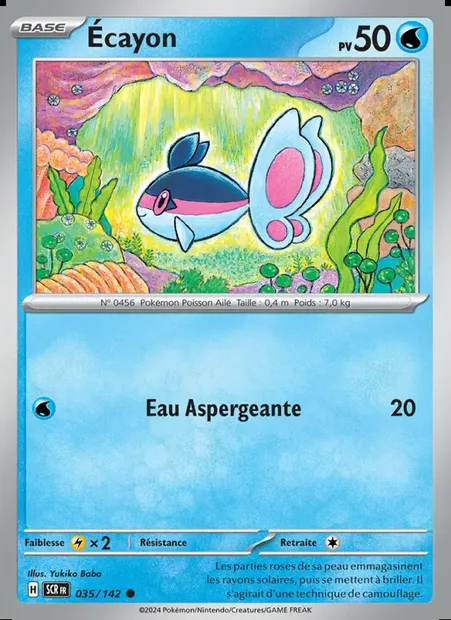 Écayon, carte Pokémon SCR 035 — extension Couronne Stellaire