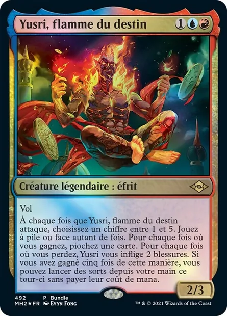 Yusri, flamme du destin, carte Magic MH2 492 — extension Horizons du Modern 2