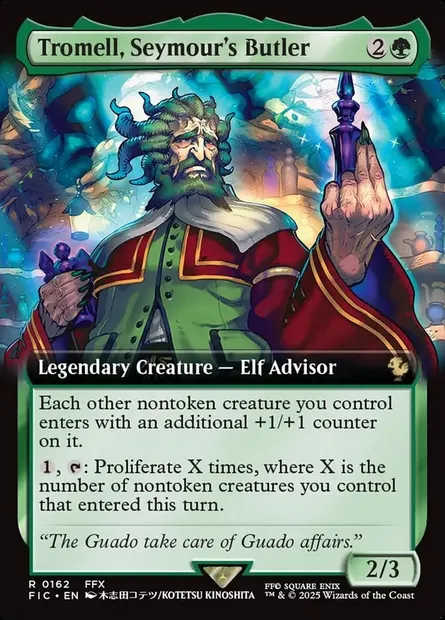 Tromell, Seymour's Butler, Magic card FIC 162 — Final Fantasy Commander set