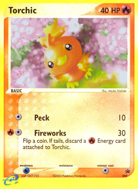 Torchic, Pokémon card PR-NP 8 — Nintendo Black Star Promos set
