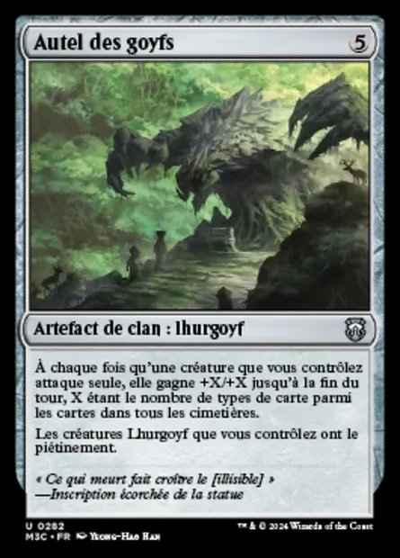 Autel des goyfs, carte Magic M3C 282 — extension Modern Horizons 3 Commander
