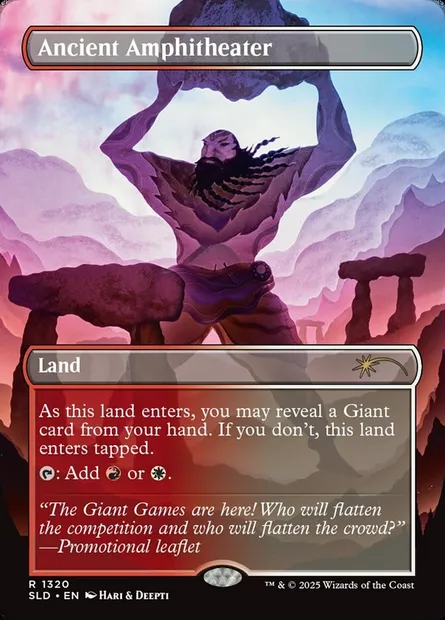 Ancient Amphitheater, Magic card SLD 1320 — Secret Lair Drop set