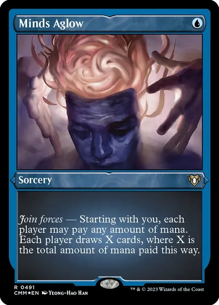 Minds Aglow, Magic card CMM 491 — Commander Masters set