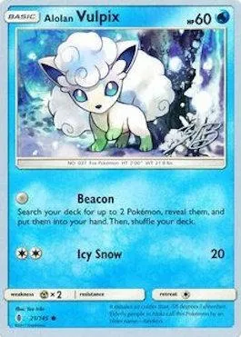 Alolan Vulpix, Pokémon card WCD17 021-2 — World Championship Decks 2017 set