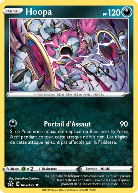 Hoopa, carte Pokémon CRZ 083 — extension Zénith Suprême