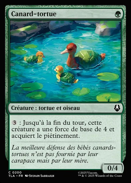 Canard-tortue, carte Magic TLA 200 — extension Avatar: The Last Airbender