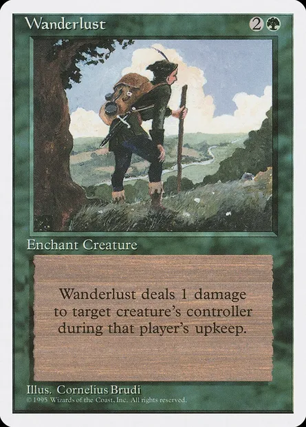 Wanderlust, Magic card 4ED 285 — Fourth Edition set
