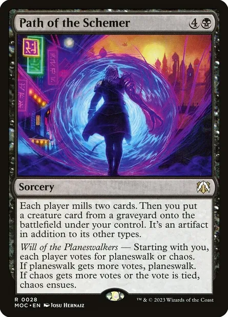 Path of the Schemer, Magic card MOC 28 — March of the Machine Commander set