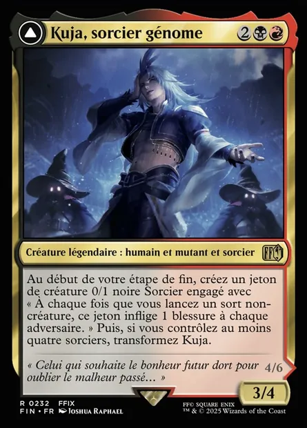 Kuja, Genome Sorcerer // Trance Kuja, Fate Defied, carte Magic FIN 232 — extension Final Fantasy