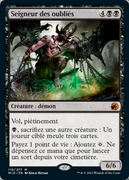 Seigneur des oubliés, carte Magic MID 110 — extension Innistrad : chasse de minuit