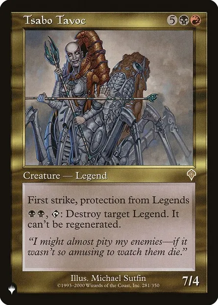 Tsabo Tavoc, Magic card PLST INV-281 — The List set