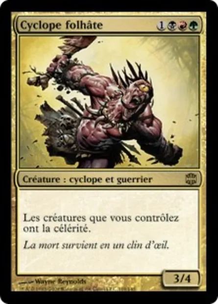 Cyclope folhâte, carte Magic ARB 119 — extension La Renaissance d'Alara