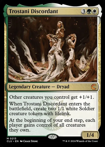 Trostani la discordante, carte Magic CLU 213 — extension Ravnica: Clue Edition