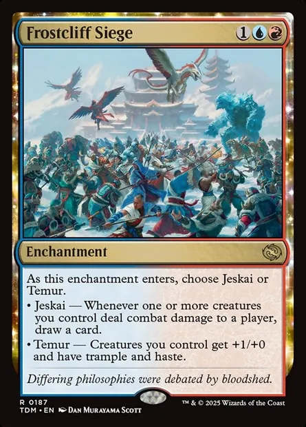 Frostcliff Siege, Magic card TDM 187 — Tarkir: Dragonstorm set