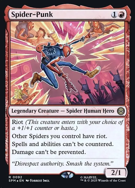 Spider-Punk, Magic card PSPM 92s — Marvel's Spider-Man Promos set
